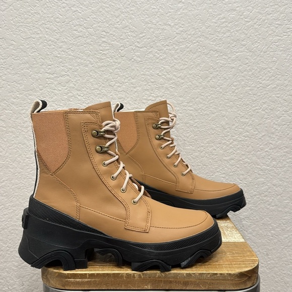 Sorel Brex Leather Waterproof Lace Up Boot Size 7.5 - Picture 2 of 9